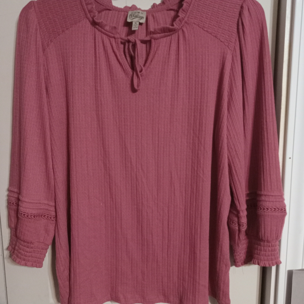 Como Vintage Dusty Rose Blouse